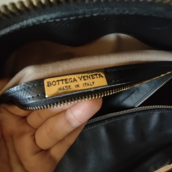 Vintage Bottega Veneta Weekend Bag large tote Travel Bag Black Leather - Picture 9 of 14